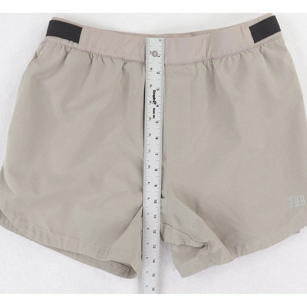 Topo Designs Shorts Mens Medium 4.5" Inseam Light Tan Athletic Running Lined - Picture 9 of 10